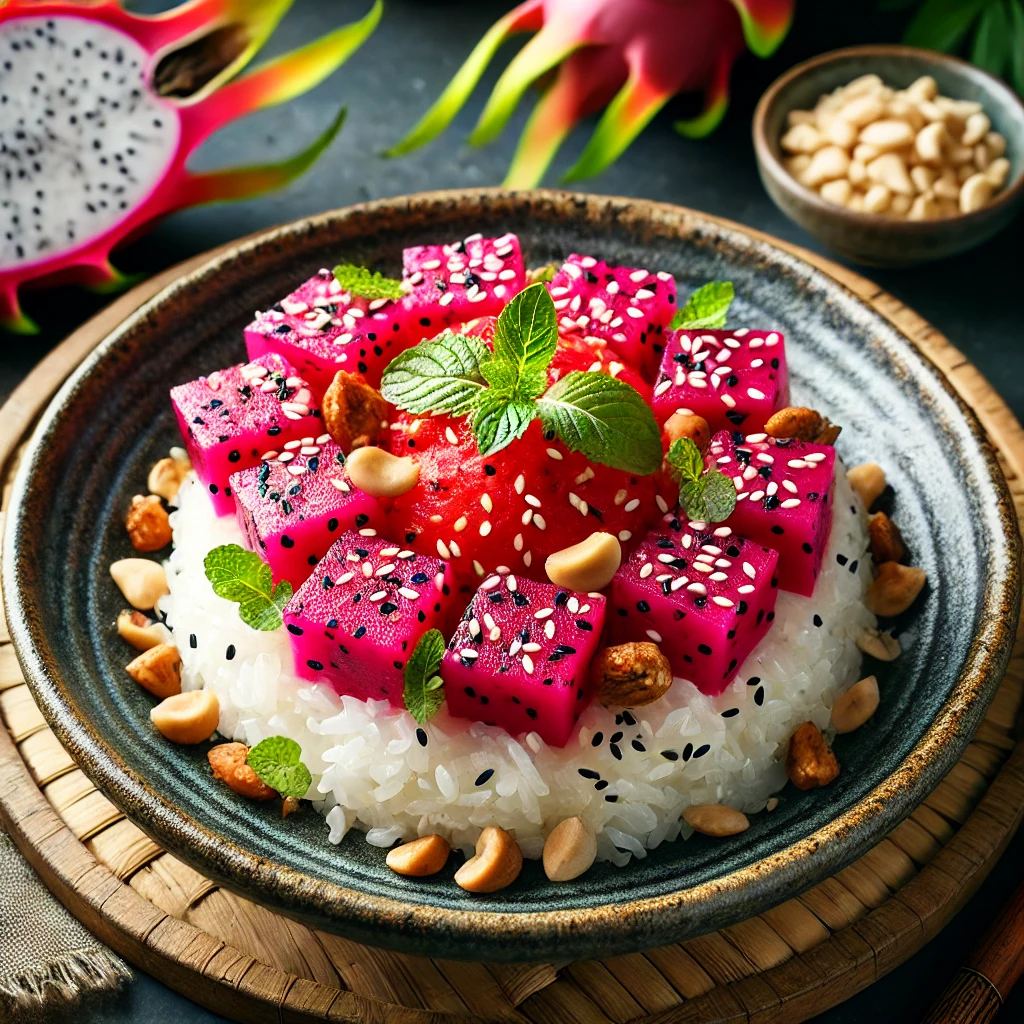 Dragon Fruit & Coconut Sticky Rice