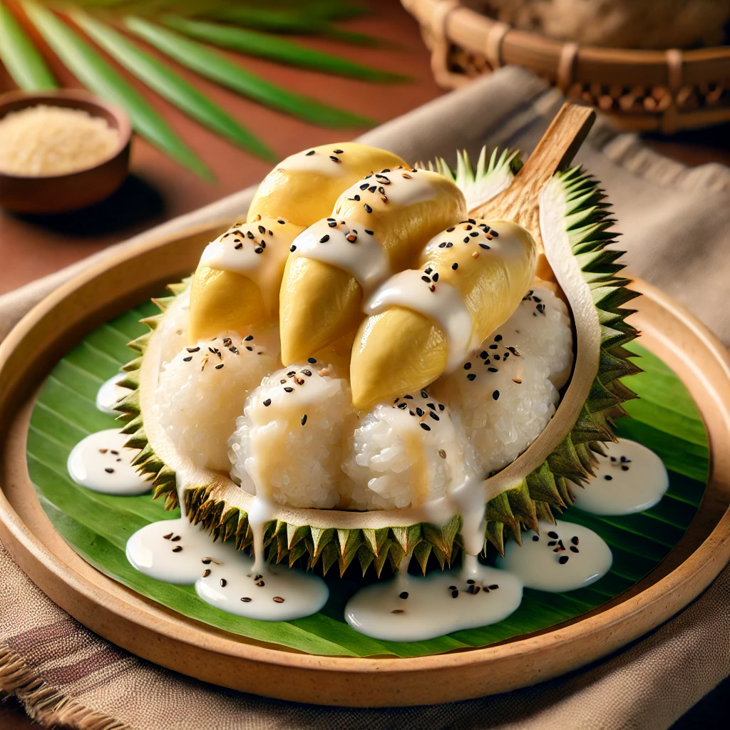 Thai Durian Sticky Rice (Khao Niew Durian) 🌾🥭