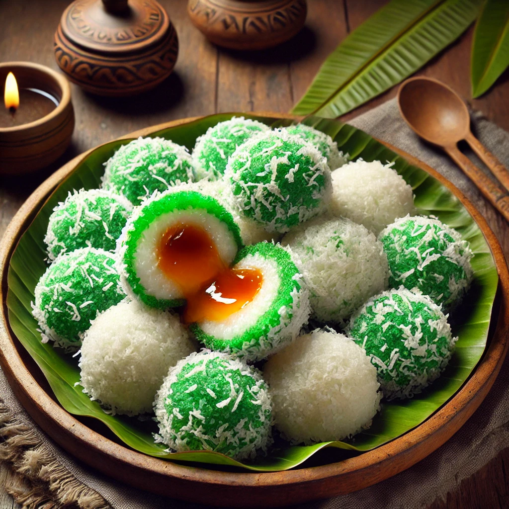 Indonesian Klepon (Sweet Rice Cake Balls) 🍡🥥