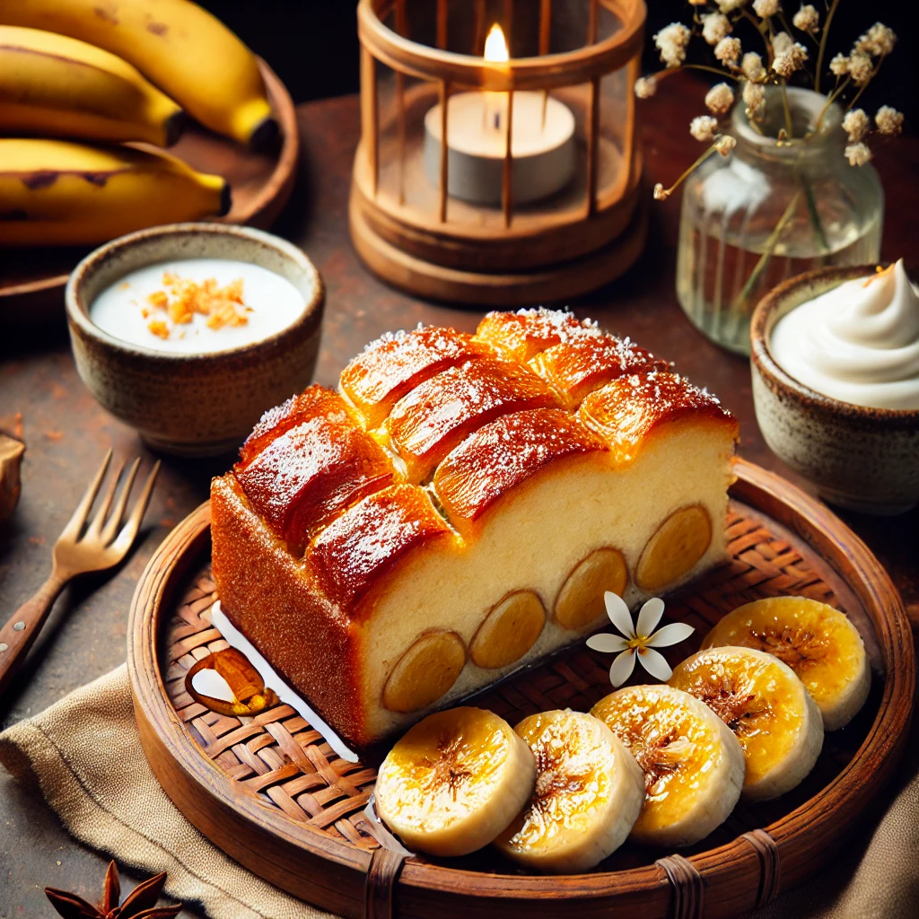 Vietnamese Bánh Chuối Nướng (Vietnamese Banana Cake) 🍌🍰
