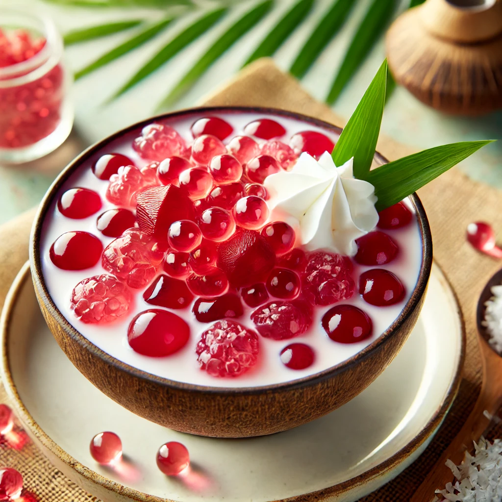 Thai Tub Tim Krob (Red Ruby Dessert) 🍉🥥🍧