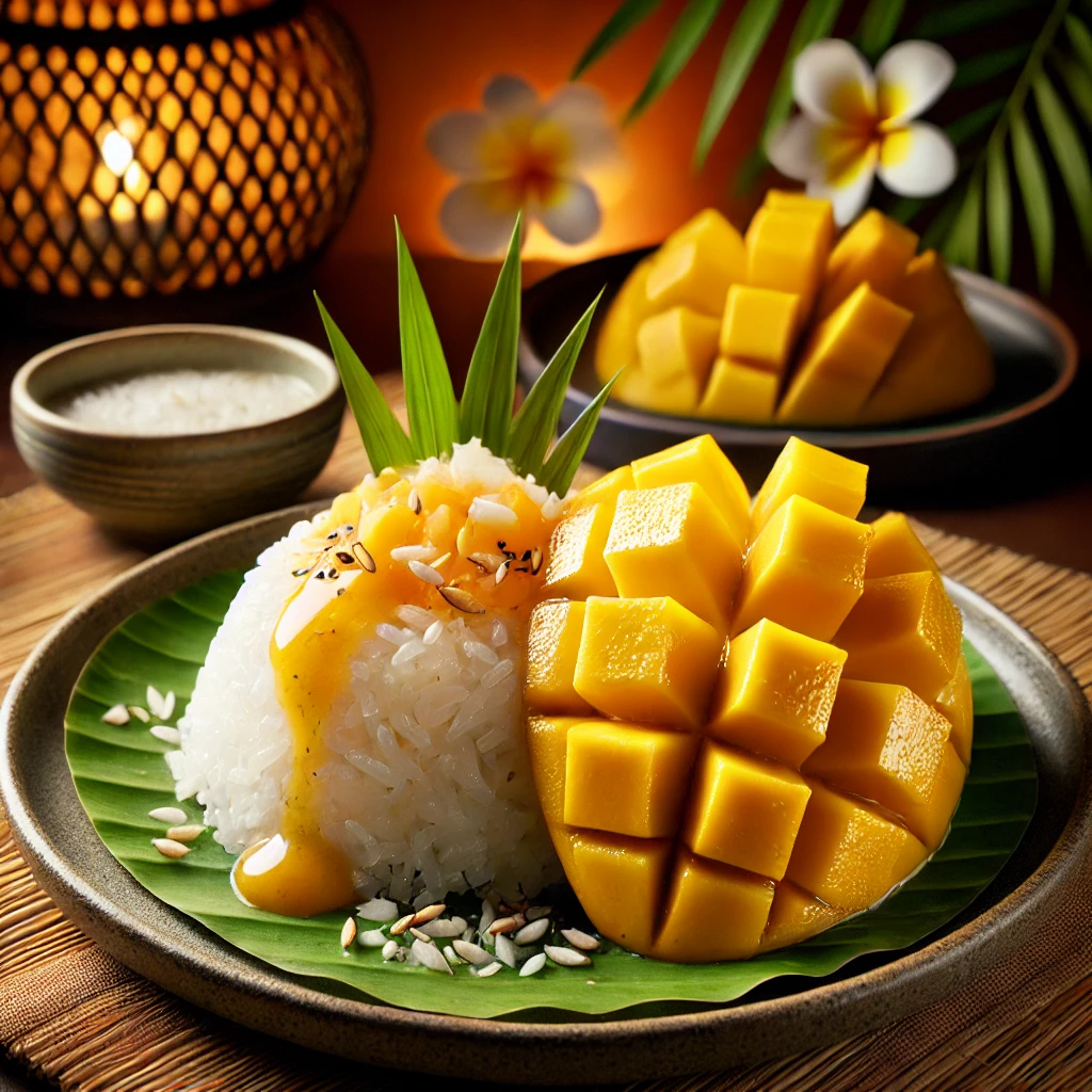 Thai Mango Sticky Rice (Khao Niew Mamuang) 🥭🍚