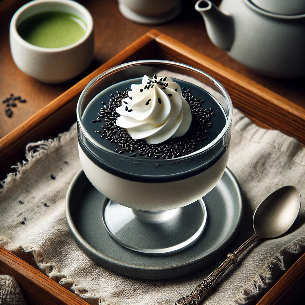 Japanese Black Sesame Pudding (Kuro Goma Purin) 🍮