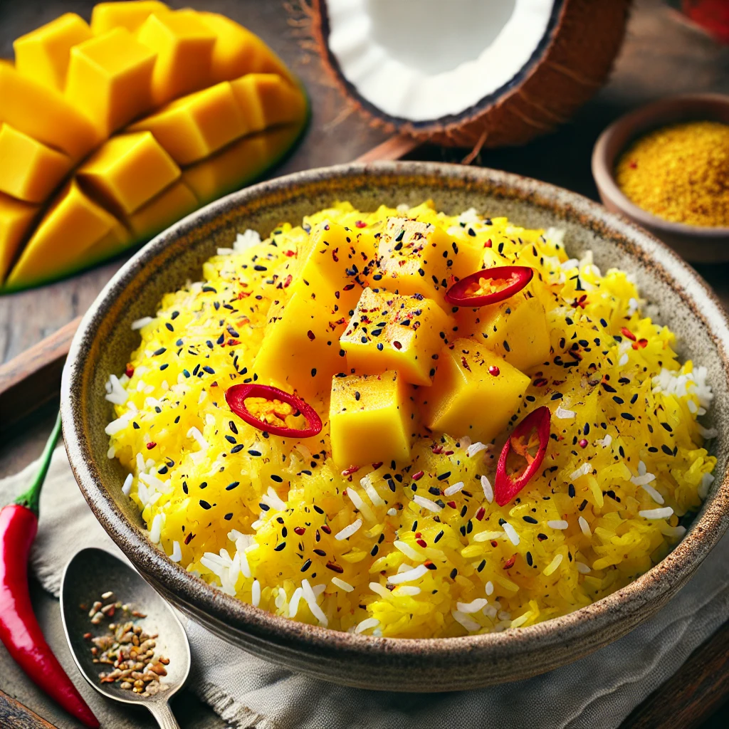 Spicy Mango Coconut Rice