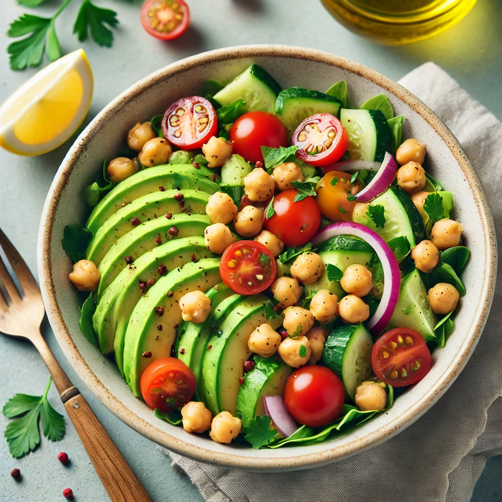 Avocado and Chickpea Salad