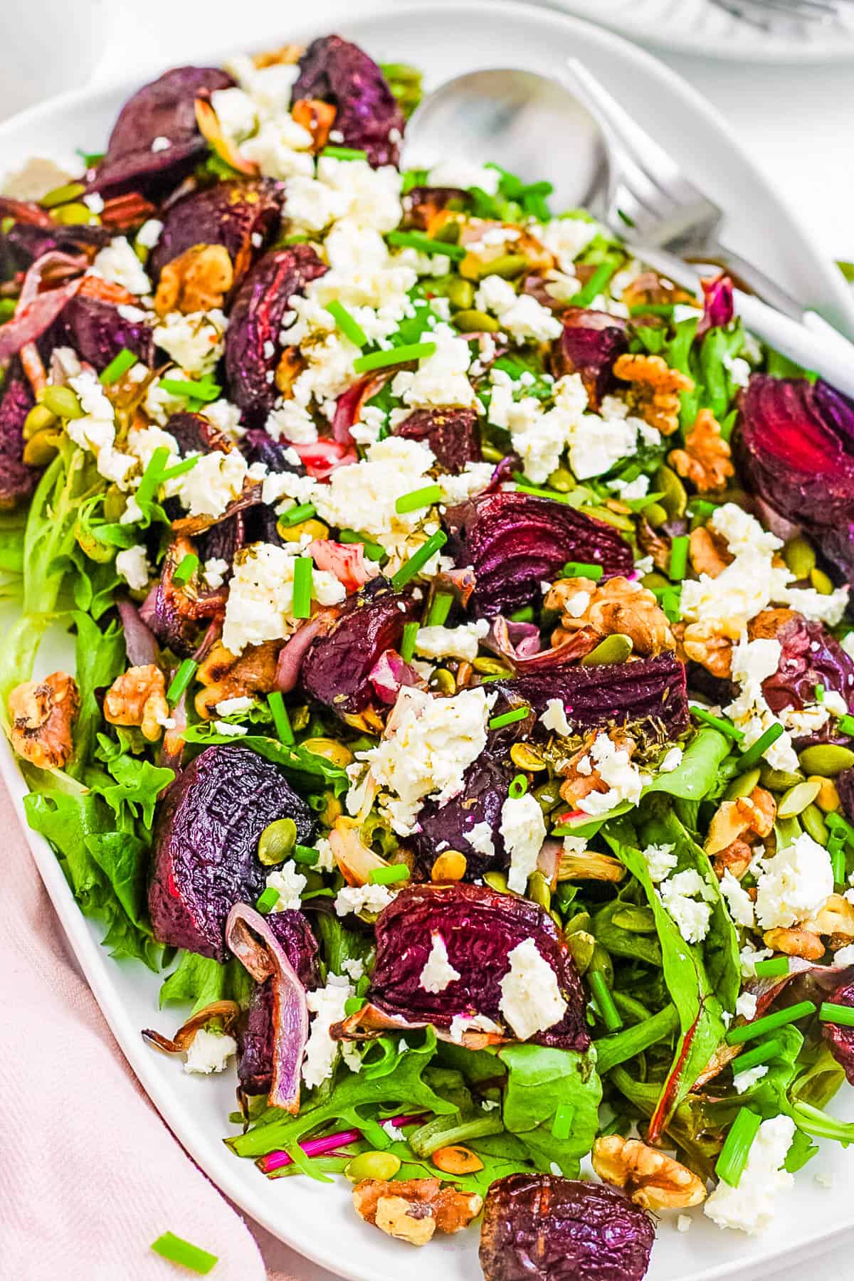 Cheesy Beet Quesadillas with Feta and Mint
