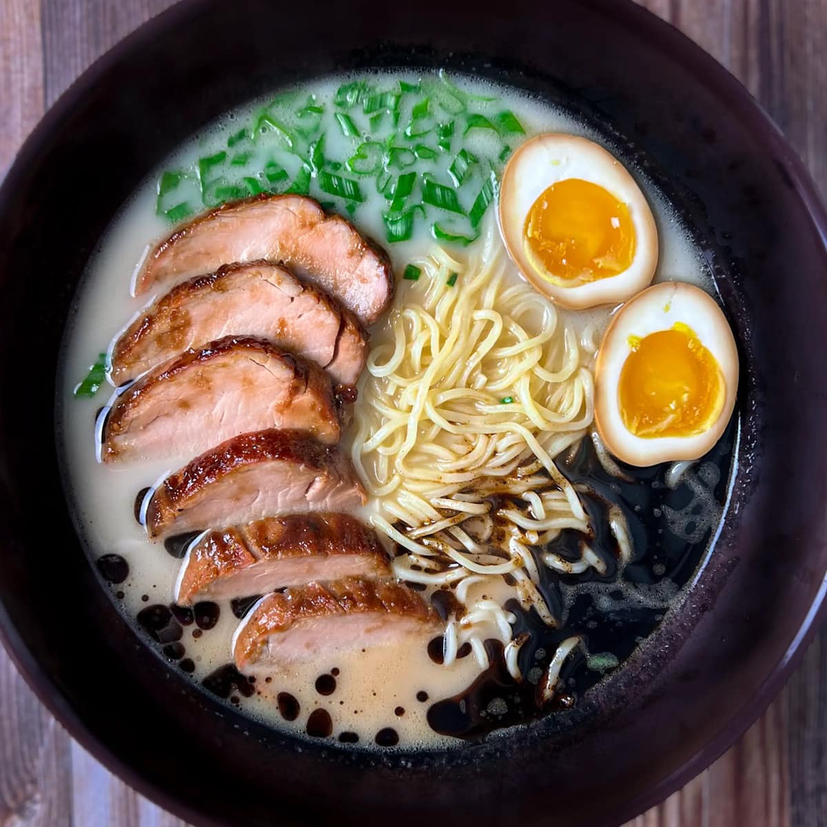 Black Garlic Ramen Carbonara
