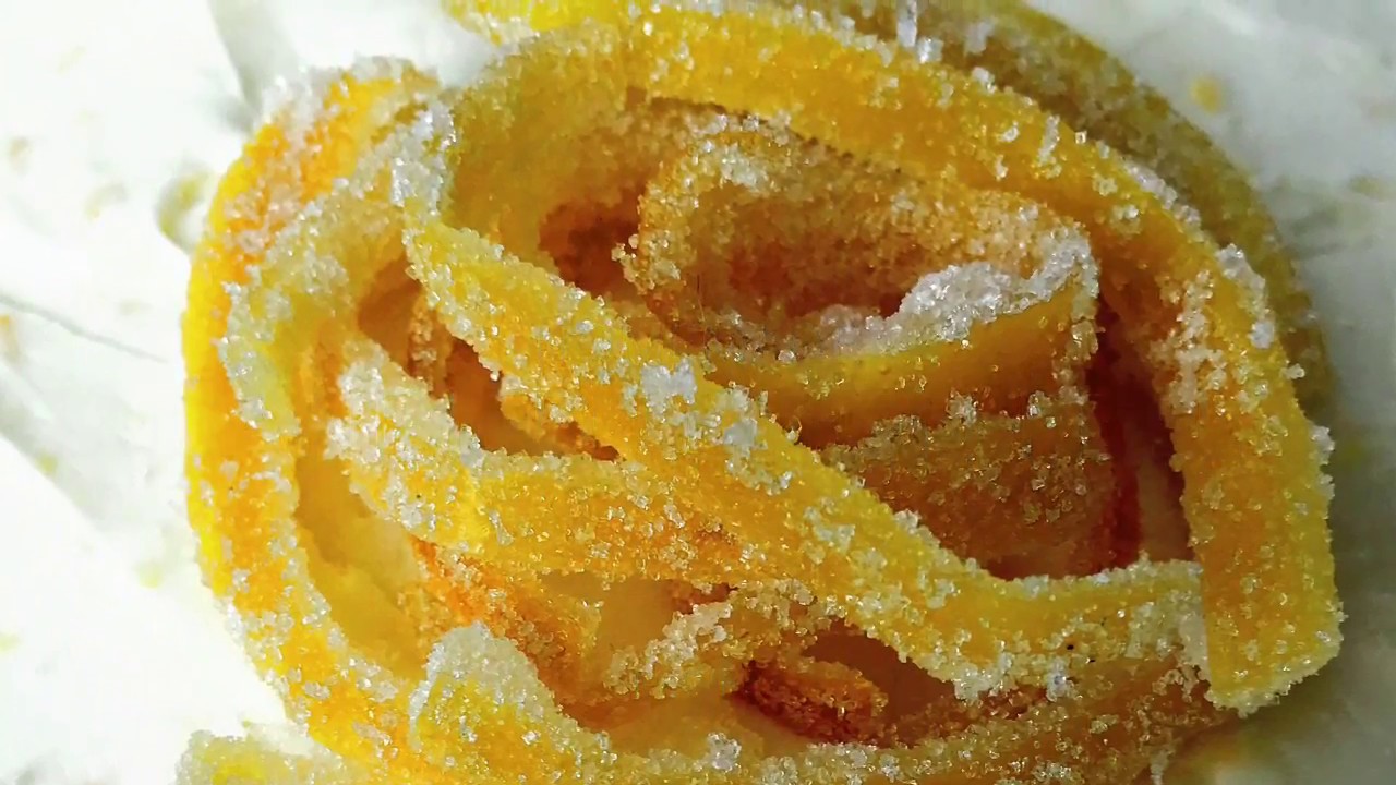 Candied Lemon Peel Tempura