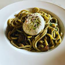 Ink-Black Pasta with Lemon Ricotta and Pistachios