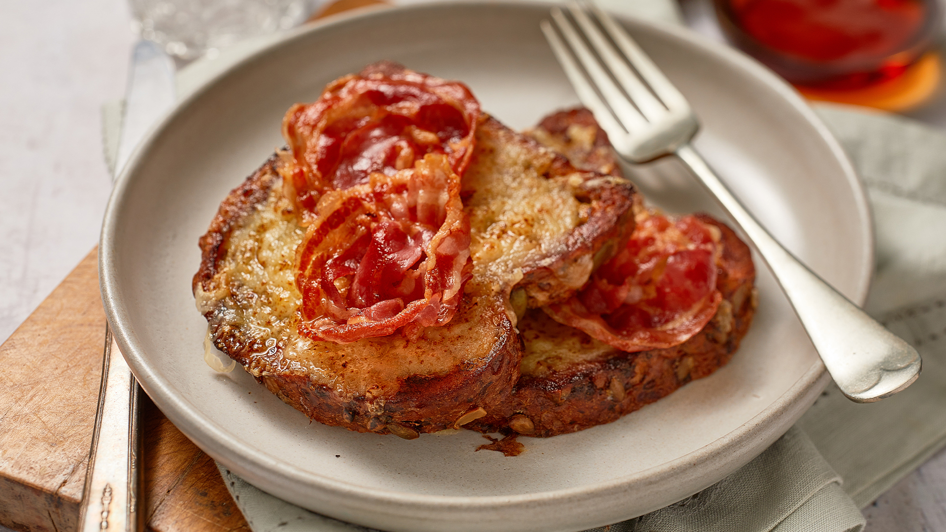 Savory French Toast with Kimchi & Gruyère