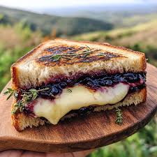 Blueberry & Balsamic Glazed Grilled Cheese