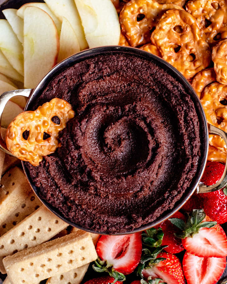 Chocolate Hummus with Chili and Orange Zest